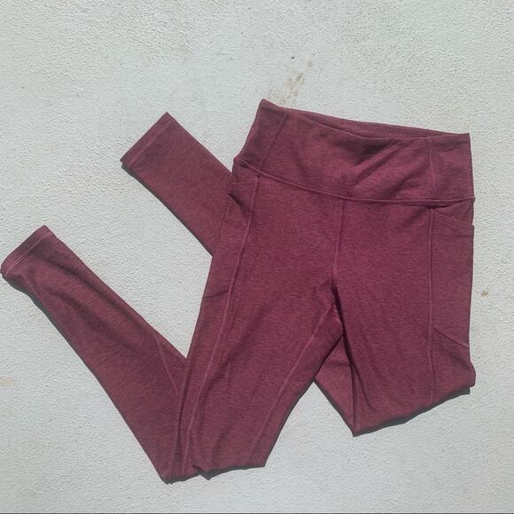 Victoria’s Secret Merlot leggings tights w pockets Size 6 - Picture 1 of 7